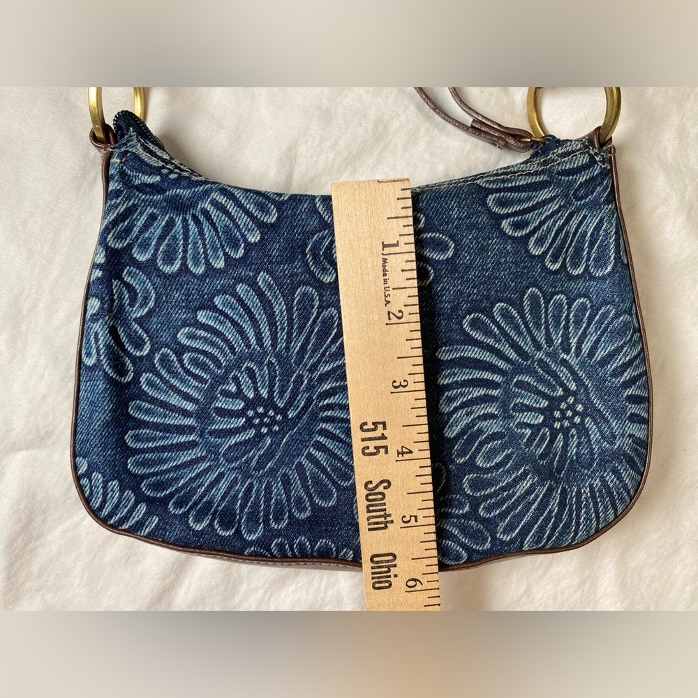 Women’s Y2K Nine West Mini Blue Floral Handbag - Picture 7 of 7